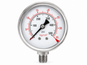 2.5" pressure gauge SS